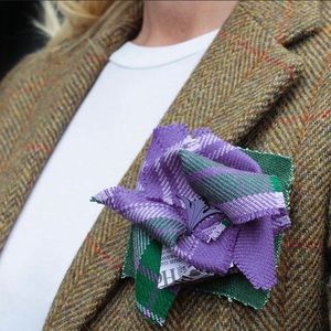 Scottish Tweed Brooch